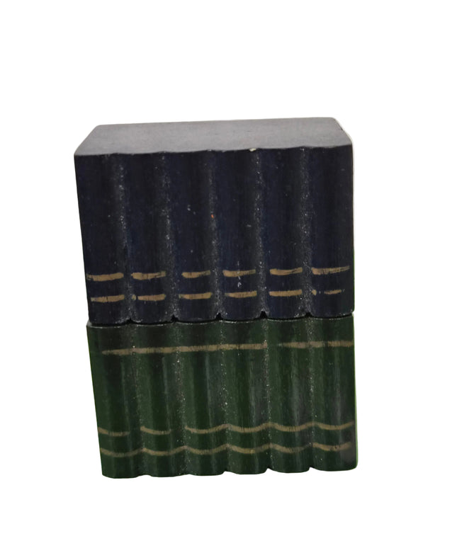 Bücher Set aus Holz für Bibliothek 1:12 – Puppenhaus Zubehör