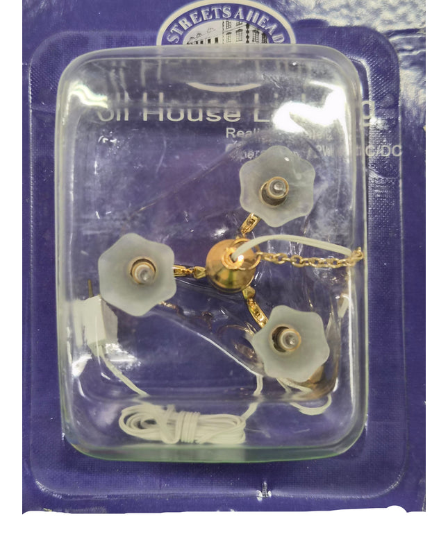 Kronleuchter mit 3 Lampen für Puppenhaus 1:12