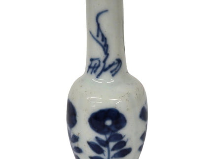 Steingut Vase 5.5cm 1:12 – Blau/Grau für Puppenhaus