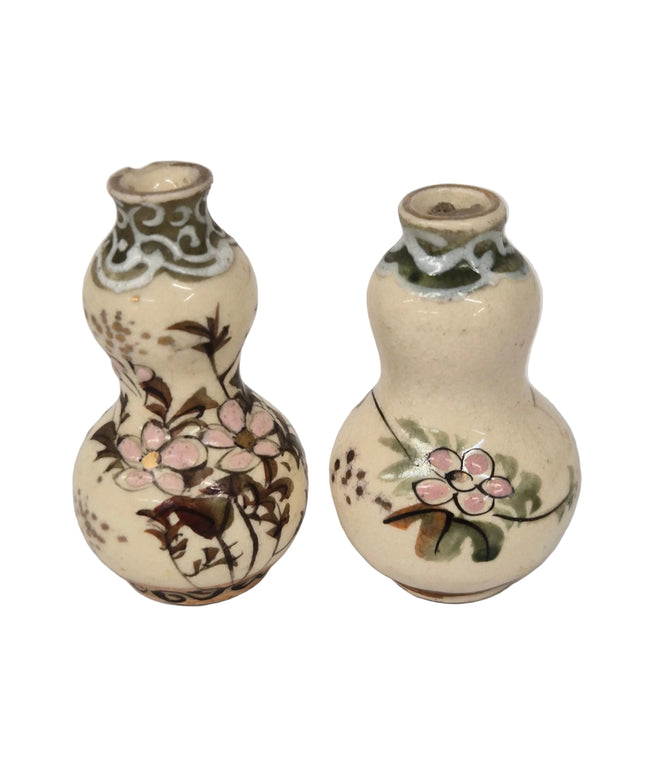 Japanische Miniatur-Kürbisvasenset aus Porzellan Vase - 4cm 1:12