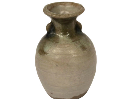 Steingut Vase 3.5cm 1:12 – Grau/Braun für Puppenhaus