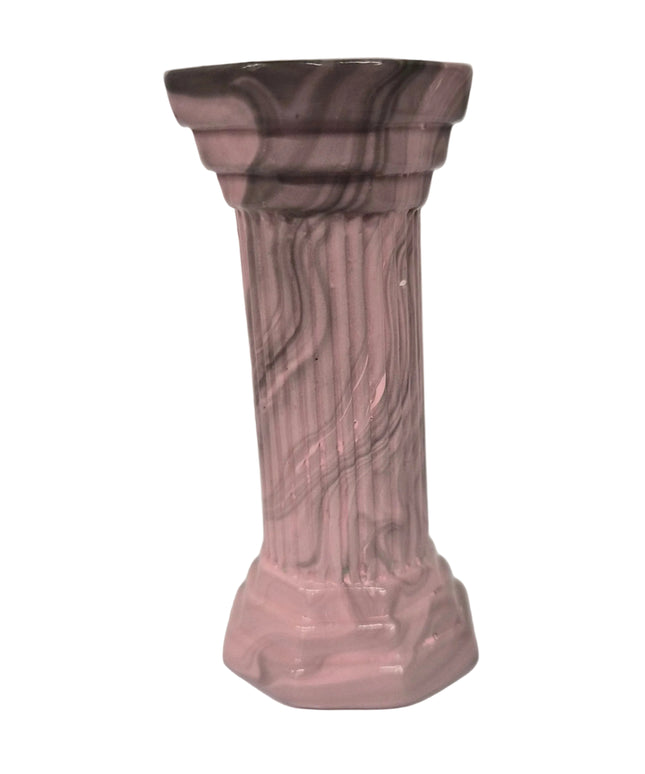 Römersäule  Rose Marmoriert 8.5cm - für Puppenhaus 1:12