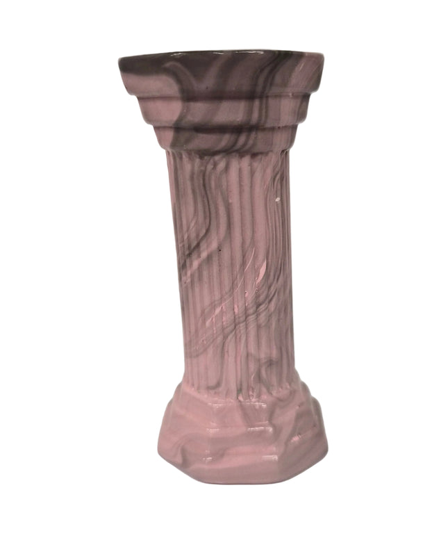 Römersäule  Rose Marmoriert 8.5cm - für Puppenhaus 1:12