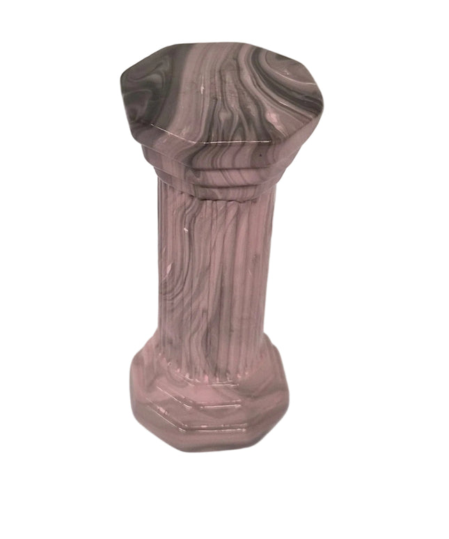 Römersäule  Rose Marmoriert 8.5cm - für Puppenhaus 1:12
