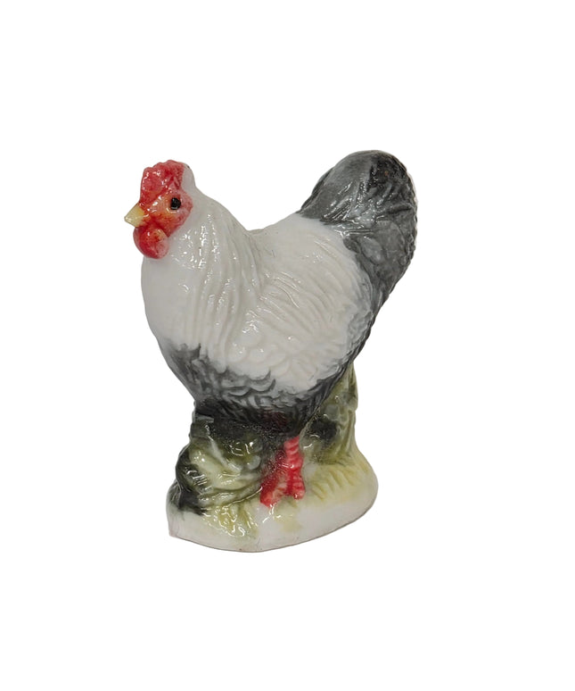 Hahn aus Porzellan 3cm – Puppenhaus 1:12