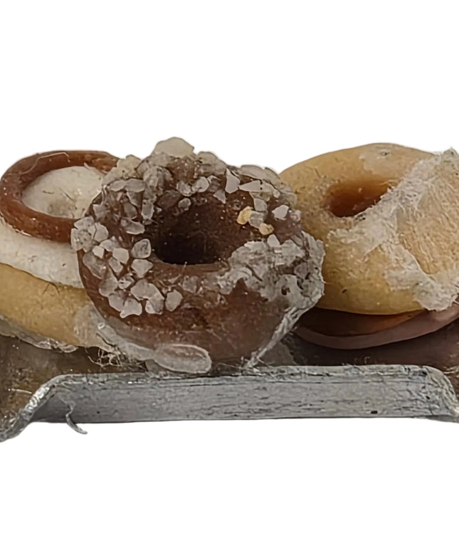 Donuts auf Service Tablett – Puppenhaus 1:12