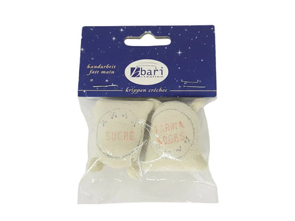 Jutesack Set mit Mehl und Zucker 1:12 – für das Puppenhaus