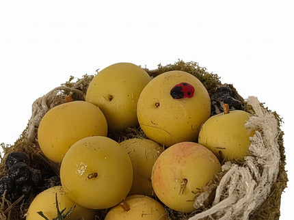 Apfel und Pilz Korb Set 1:12 – für das Puppenhaus