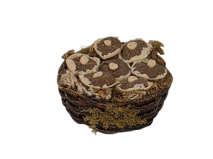 Apfel und Pilz Korb Set 1:12 – für das Puppenhaus