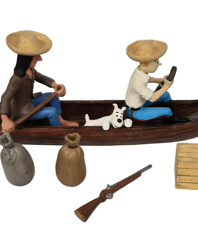 Tim und Struppi - La Pirogue 25cm Lang