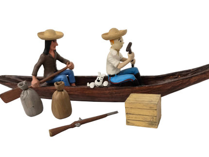 Tim und Struppi - La Pirogue 25cm Lang