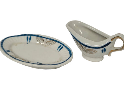 Sauciere mit ovaler Servierplatte 1:12 – für das Puppenhaus