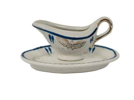 Sauciere mit ovaler Servierplatte 1:12 – für das Puppenhaus
