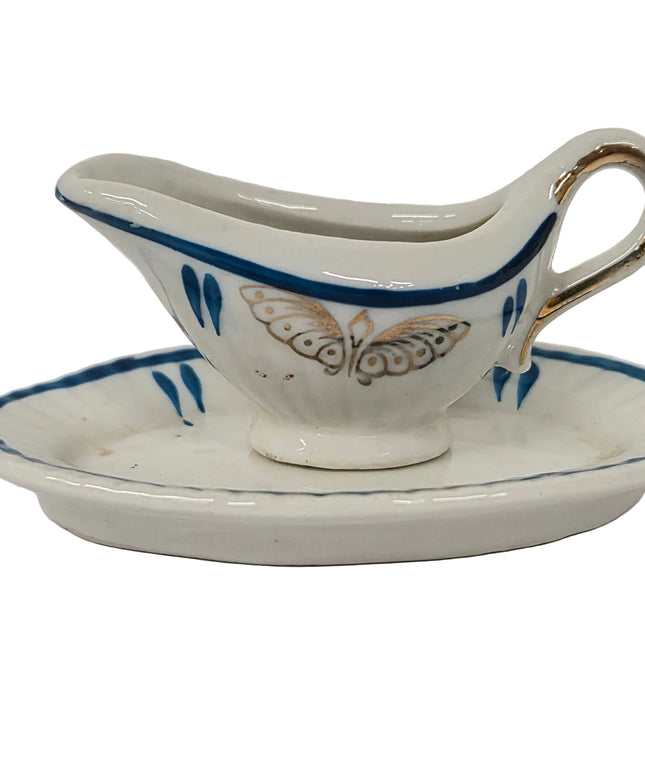 Sauciere mit ovaler Servierplatte 1:12 – für das Puppenhaus