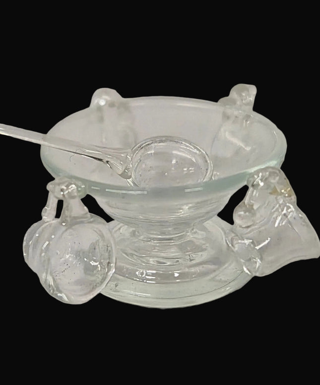 Glasschale mit Gläser und Schöpfer (Bowle)  Puppenhaus 1:12