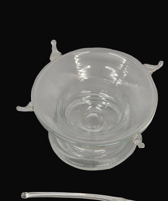 Glasschale mit Gläser und Schöpfer (Bowle)  Puppenhaus 1:12