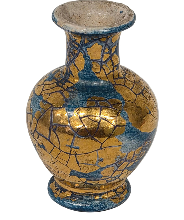Vase mit Goldeffekt 4cm 1:12 – für das Puppenhaus