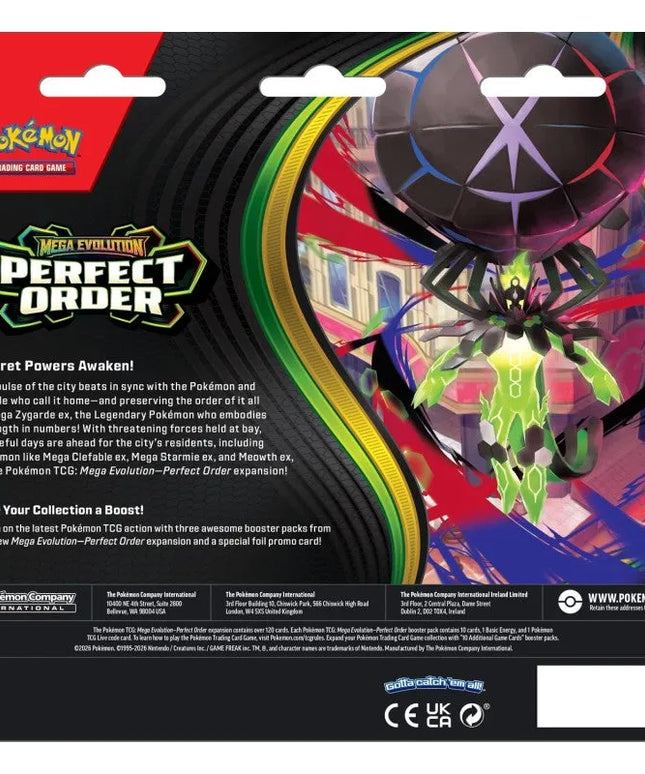 Pokémon - Mega Evolution Perfect Order 3-Pack Blister - English
