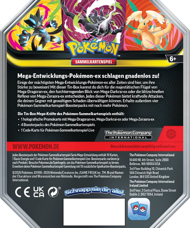 Pokémon TCG – Mega-Kräfte ex Tin Mega-Dragoran – Deutsch