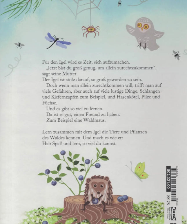 🦔 Der Igel kommt allein zurecht – Kinderbuch