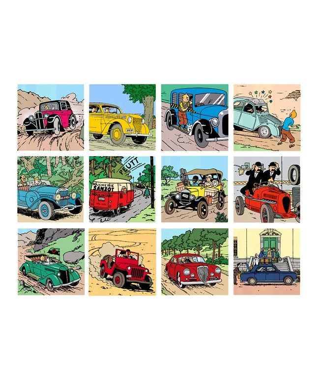 Tim und Struppi - Tintin voitures - Calendrier carré Tintin 2020