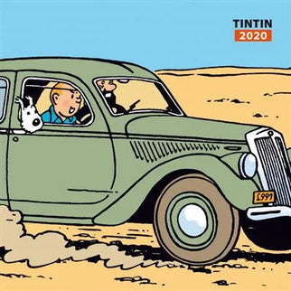 Tim und Struppi - Tintin voitures - Calendrier carré Tintin 2020