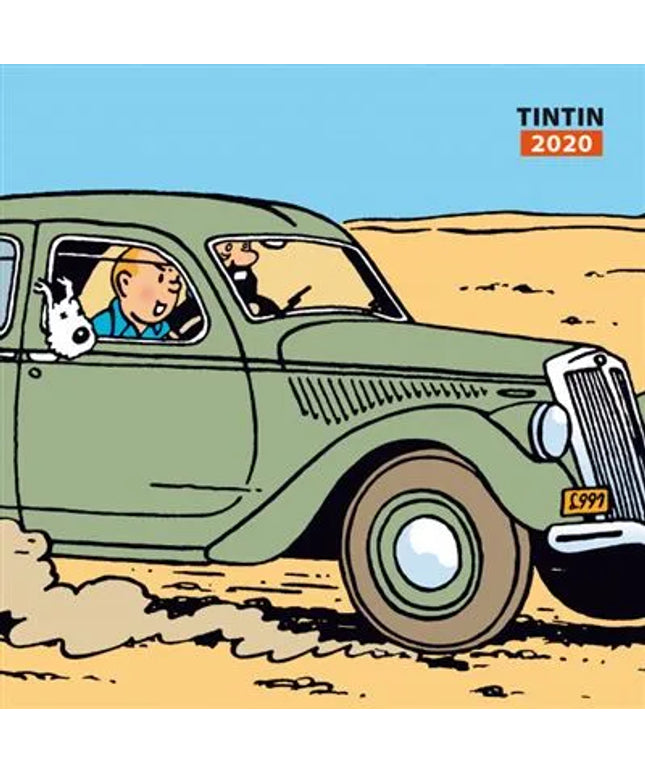 Tim und Struppi - Tintin voitures - Calendrier carré Tintin 2020