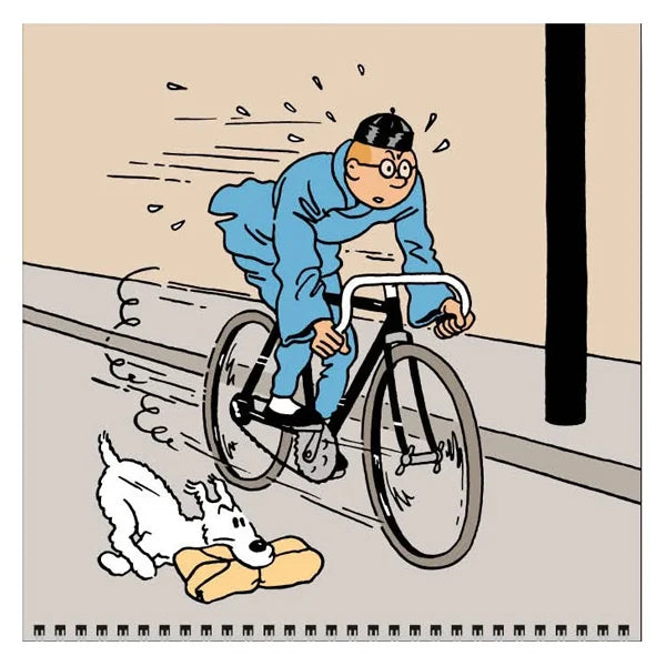 Tim und Struppi - Tintin et Milou - Calendrier carré Tintin 2025