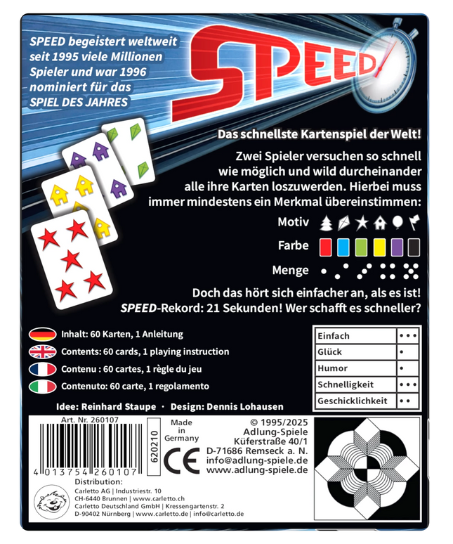 Speed (mult) - Kartenspiel für Kinder