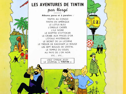 Tim und Struppi - Les aventures de Tintin - Tintin au pays de l'or noir Edition fac-similé couleurs 1950 - Album numéro 15