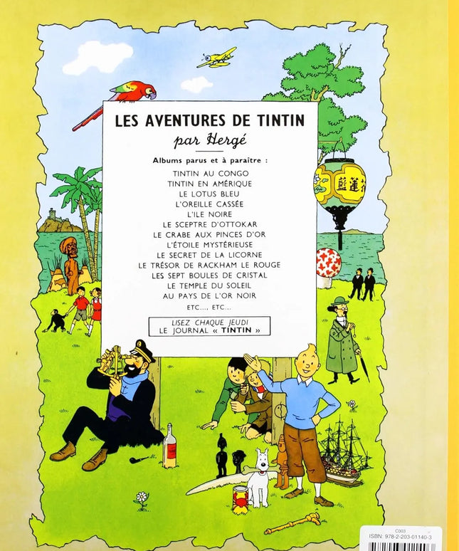 Tim und Struppi - Les aventures de Tintin - Tintin au pays de l'or noir Edition fac-similé couleurs 1950 - Album numéro 15