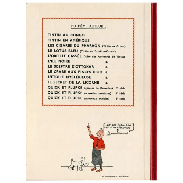 Tim und Struppi - Les aventures de Tintin - Le secret de la Licorne Edition fac-similé couleurs 1943- Album numéro 11