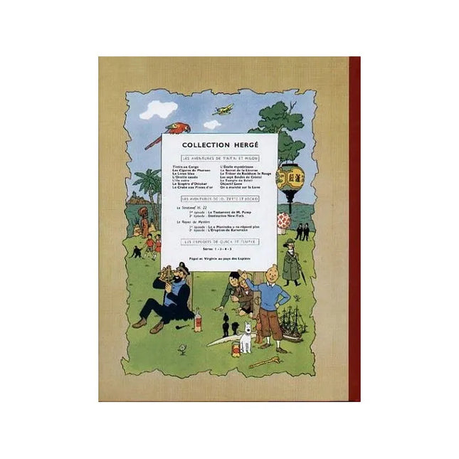 Tim und Struppi - Les aventures de Tintin - Les cigares du pharaon Edition fac-similé couleurs 1955 - Album numéro 4