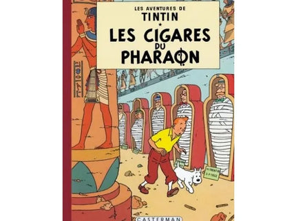 Tim und Struppi - Les aventures de Tintin - Les cigares du pharaon Edition fac-similé couleurs 1955 - Album numéro 4