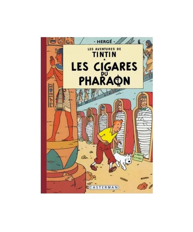 Tim und Struppi - Les aventures de Tintin - Les cigares du pharaon Edition fac-similé couleurs 1955 - Album numéro 4