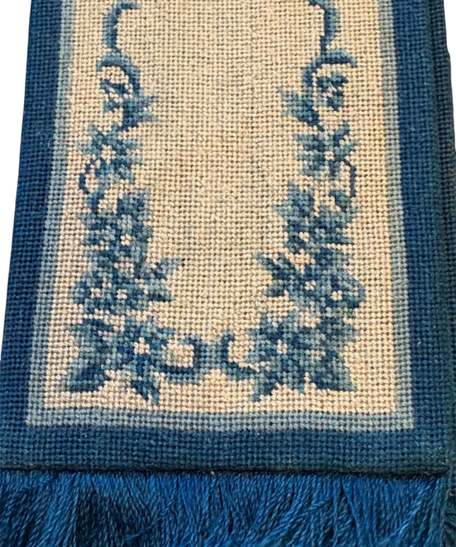 Teppich (Brücke) blau für Puppenstube,  1:12