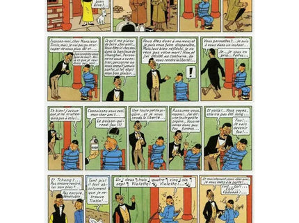 Tim und Struppi - Les aventures de Tintin - Le lotus bleu Edition fac-similé couleurs 1946 - Album numéro 5