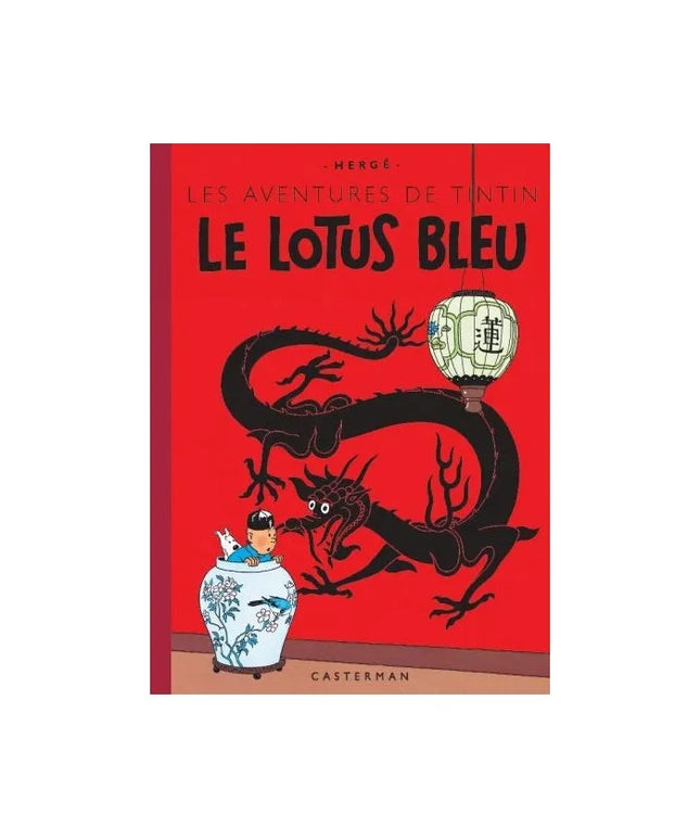 Tim und Struppi - Les aventures de Tintin - Le lotus bleu Edition fac-similé couleurs 1946 - Album numéro 5