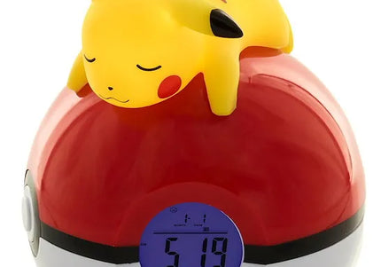 Pokémon - Digitaler Radiowecker liegender Pikachu (LED-Lampe)
