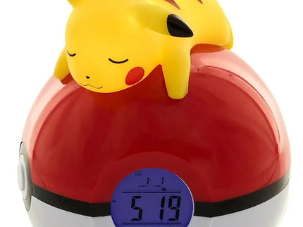 Pokémon - Digitaler Radiowecker liegender Pikachu (LED-Lampe)