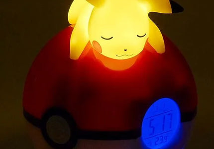 Pokémon - Digitaler Radiowecker liegender Pikachu (LED-Lampe)