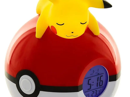 Pokémon - Digitaler Radiowecker liegender Pikachu (LED-Lampe)
