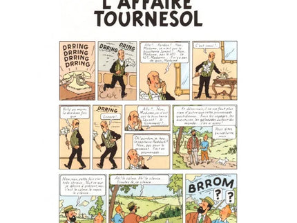 Tim und Struppi - Les aventures de Tintin - L'affaire Tournesol Edition fac-similé couleurs 1956  - Album numéro 18