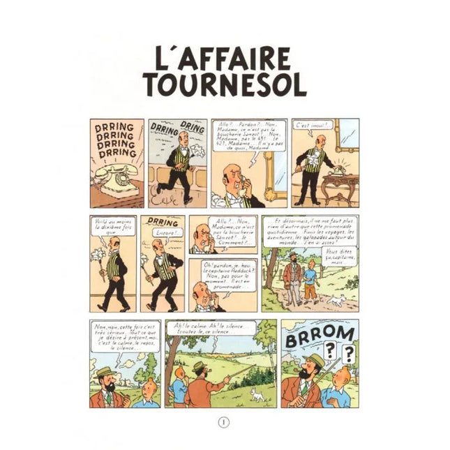 Tim und Struppi - Les aventures de Tintin - L'affaire Tournesol Edition fac-similé couleurs 1956  - Album numéro 18