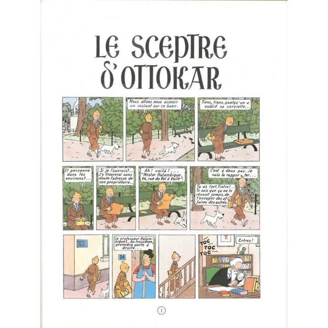 Tim und Struppi - Les aventures de Tintin - Le sceptre d'Ottokar Edition fac-similé couleurs 1947 - Album numéro 8