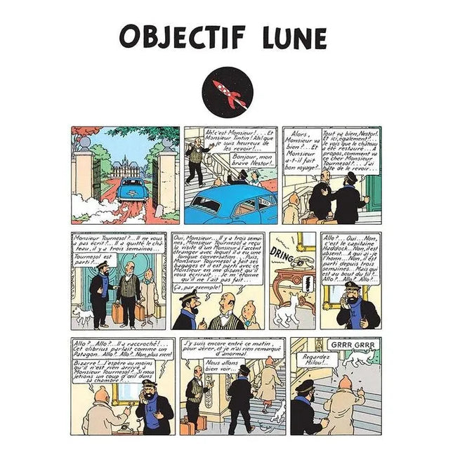 Tim und Struppi - Les aventures de Tintin - Objectif Lune Edition fac-similé colours 1953  - Album numéro 16