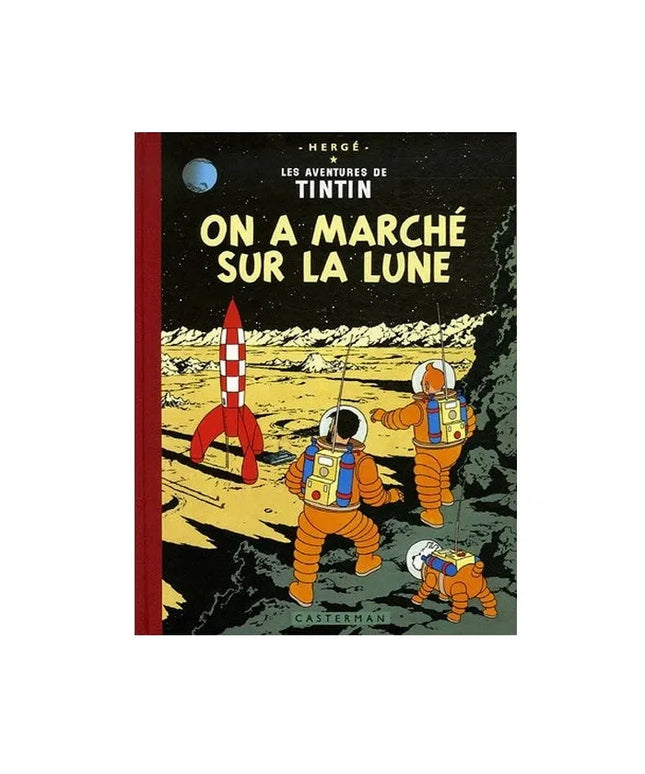 Tim und Struppi - Les aventures de Tintin - On a marché sur la Lune Edition fac-similé couleurs 1954 - Album numéro 17