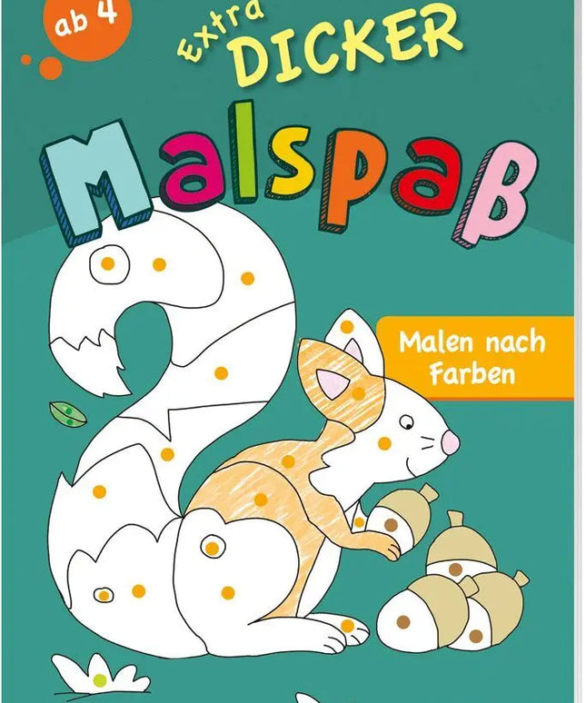 Extradicker Malspaß - Malen nach Farbe - Malspaß für Kindergartenkinder