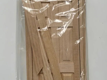 Holztür 1:12 mit Verzierung – Euro-Minis Puppenhaus Tür