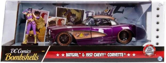 Jada - DC Comics Bombshells Batgirl & 1957 Chevy Corvette 1:24